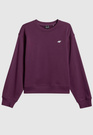 Bluza Damska 4F Bez Kaptura Sportowa Regular Casual Dresowa Burgundowa 4FWSS26TSWSF2204