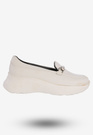 Buty Damskie Półbuty Skórzane Na Wiosnę Lato Białe Eleganckie 3374/010-P