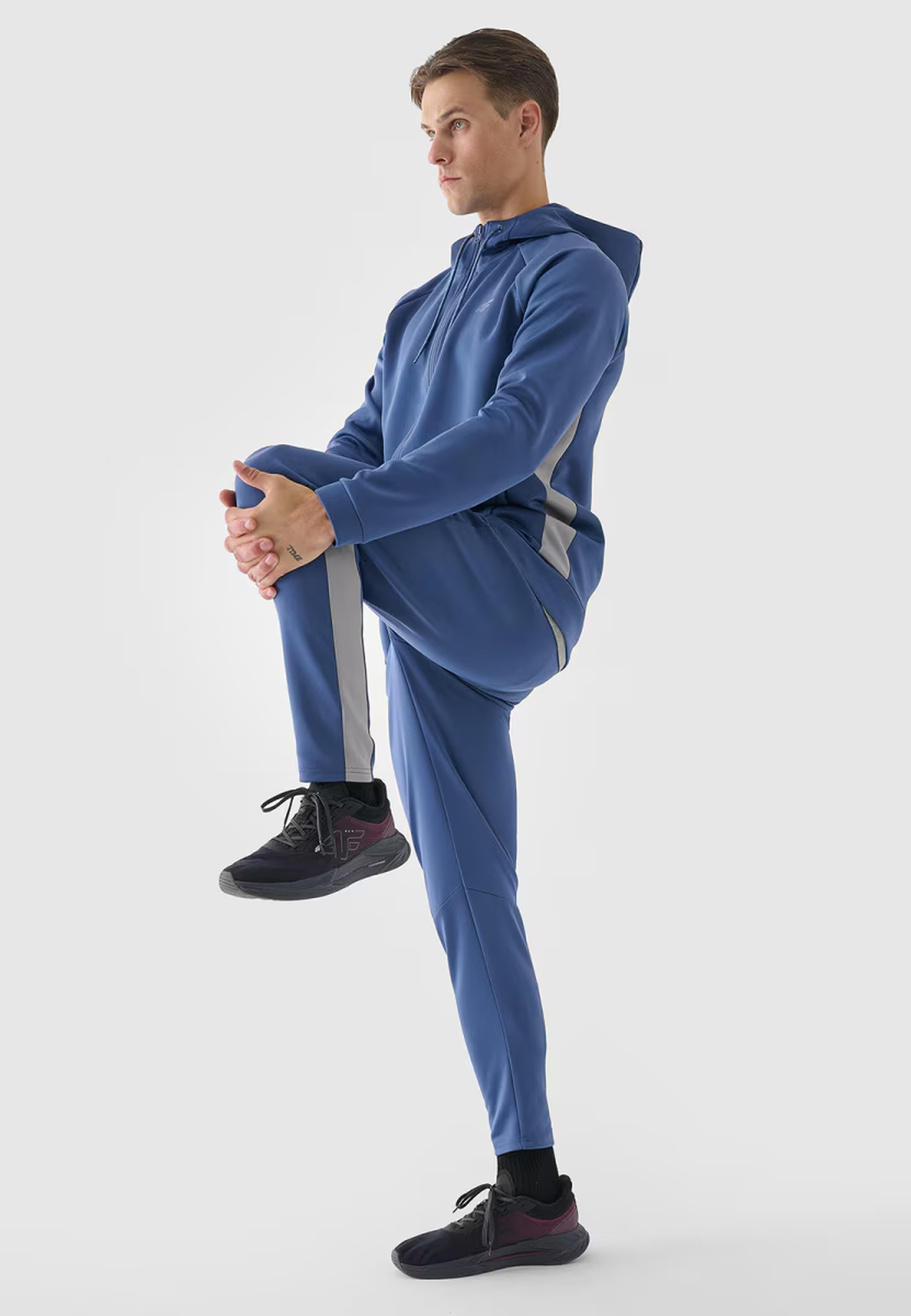 Bluza Męska 4F Rozpinana Sportowa Treningowa Niebieska 4FWAW24TFSWM405