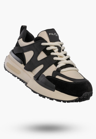 Sneakersy Damskie Skórzane Buty Sportowe Półbuty Czarne Filippo