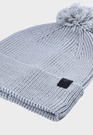 Czapka Uniseks 4F Sportowa Zimowa Beanie Dzianinowa z Pomponem Jasnoszara 4FWAW24ACAPU472