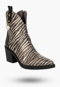Botki Damskie West Low Zebra Opra Shoes