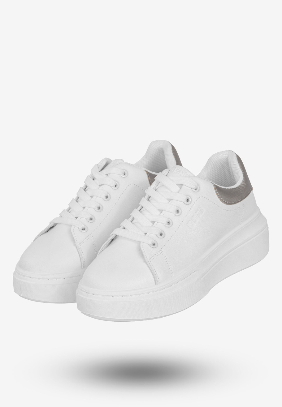 Sneakersy Damskie BIG STAR Buty Półbuty Sportowe Na Platformie Białe SS274245