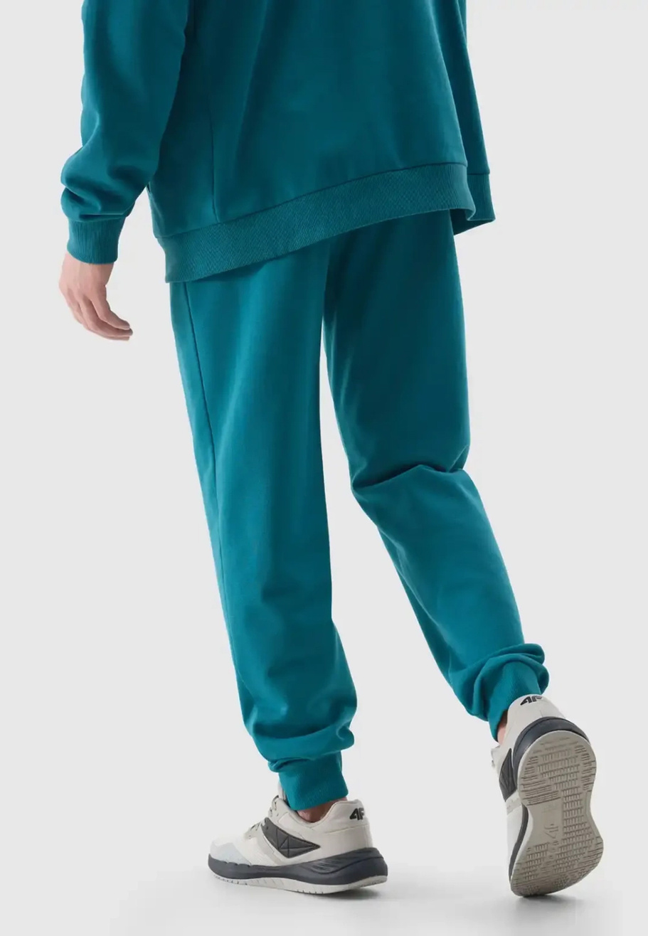 Spodnie Męskie 4F Joggery Sportowe Dresy Casual Morska Zieleń 4FWSS24TTROM603