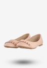 Baleriny Dziecięce Ekoskóra Buty Eleganckie Półbuty Różowe Qinba BL-10A