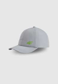 Czapka Sportowa 4F Dziecięca Baseballówka Z Daszkiem Kaszkietówka Szara 4FJWSS26ACABU546