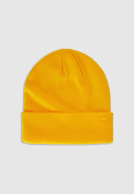 Czapka 4F Zimowa Beanie Uniseks Sportowa Żółty 4FWAW25ACAPU622