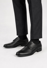 Buty Skórzane Męskie Półbuty Wizytowe Eleganckie Czarne WOJTYŁKO