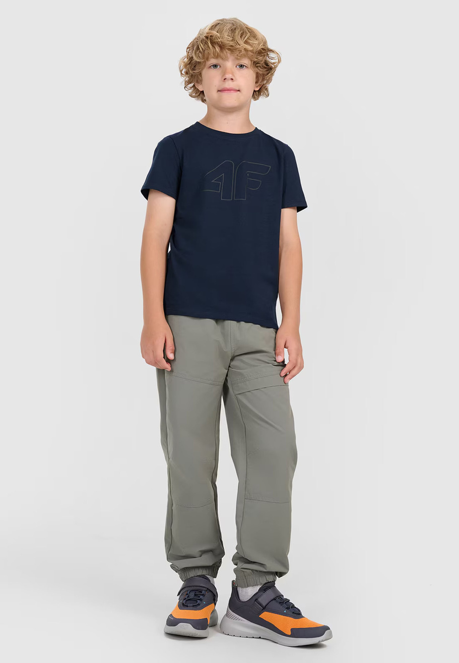 Koszulka Chłopięca 4F T-shirt Z Nadrukiem Granatowa 4FJWMM00TTSHM2331