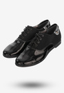 Półbuty Damskie Buty Eleganckie Ze Skóry Ekologicznej Czarne 126/250