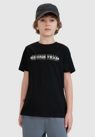 Koszulka Chłopięca 4F T-shirt Z Nadrukiem Czarny 4FJWSS25TTSHM2186