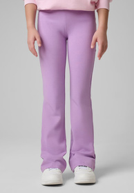Legginsy Dziewczęce 4F Bawełniane Szeroka Nogawka Sportowe Fioletowa 4FJWSS26TTIGF275