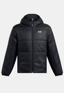 Kurtka Puchowa Męska Under Armour Sportowa Ocieplana Zimowa Z Kapturem Czarna Lightweight Insulated