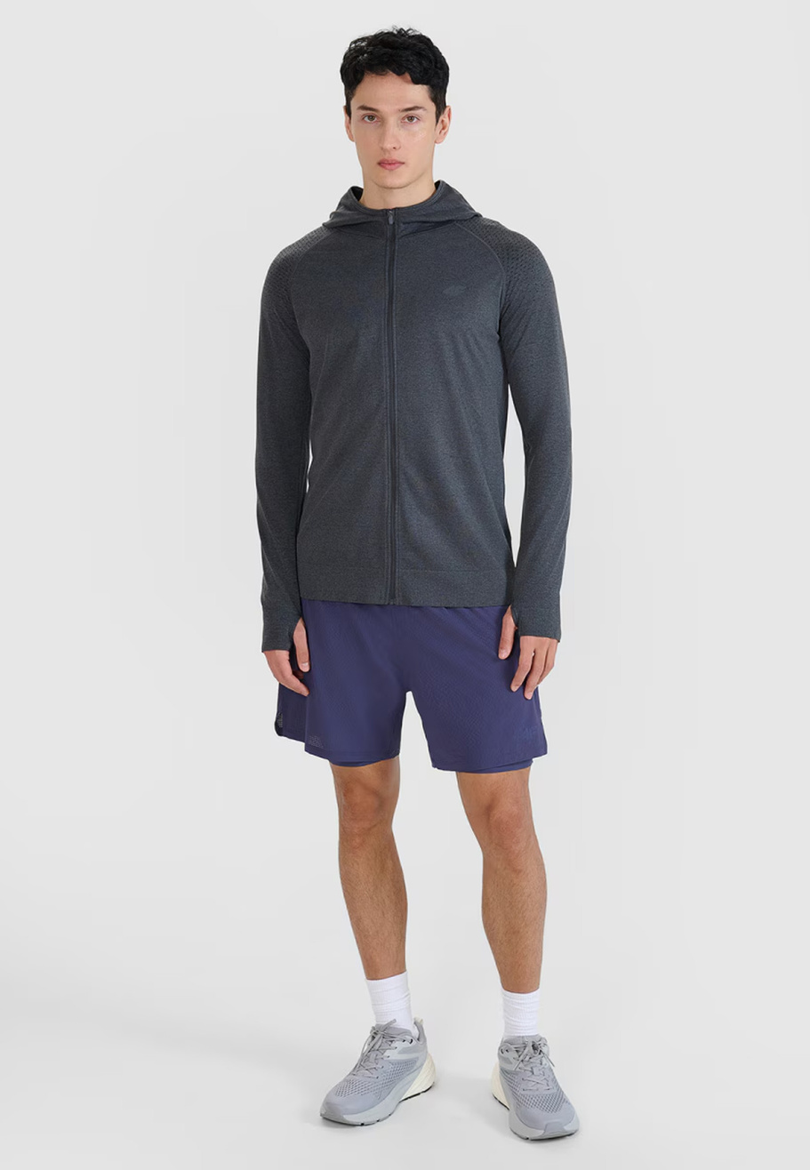 Bluza Męska 4F Sportowa Rozpinana Z Kapturem Szybkoschnąca Szara 4FWSS25TFSWM544