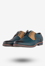Półbuty Wizytowe Męskie Ekoskóra Buty Eleganckie Granatowe Goodin GD-LJ-930