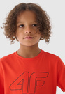 Koszulka 4F Pomarańczowy T-shirt chłopięcy Regular 4FJWMM00TTSHM1627