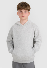 Bluza Chłopięca 4F Szara Z Kapturem OVERSIZE 4FJWMM00TSWSM1860