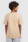 Koszulka Chłopięca 4F T-shirt Z Logo Sportowy Casual Beżowy 4FJWSS26TTSHM3006