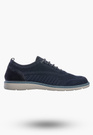 Półbuty Męskie Buty Eleganckie Sneakersy Skóra Naturalna Granatowe IGI&CO 1104011