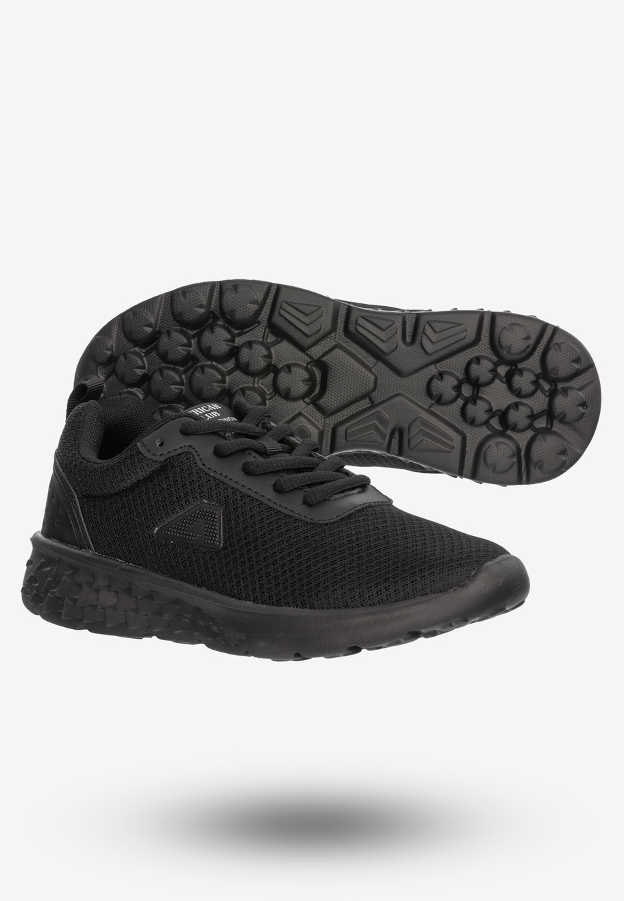 Sneakersy Buty Sportowe Młodzieżowe Stylowe American Club Czarne FH56/23