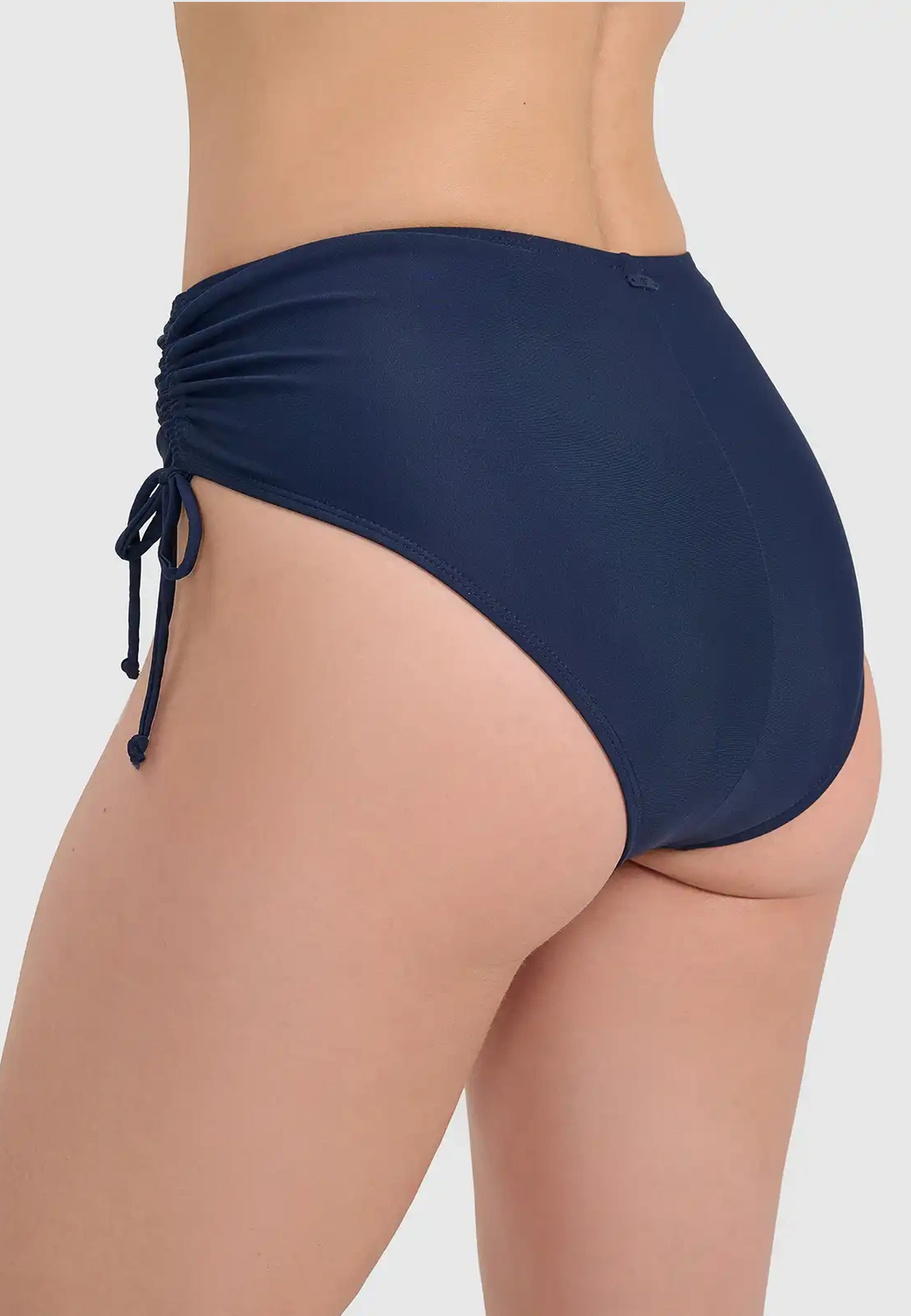 Bikini Dół Damskie 4F Strój Kąpielowy Filtr UV Wysoki Stan Granatowy 4FWSS26UBKBF089