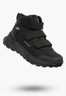 Buty Trekkingowe Młodzieżowe Męskie Sportowe Softshell Na Rzepy Wysokie Czarne AMERICAN CLUB