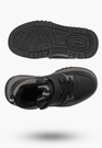 Buty Dziecięce Zimowe Ekoskóra Sneakersy Ocieplane Na Rzepy Trapery Czarne