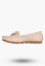 Mokasyny Dziewczęce Ekoskóra Wsuwane Buty Eleganckie Półbuty Pudrowy Róż Goodin