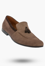 Półbuty Wizytowe Męskie Skórzane Buty Eleganckie Mokasyny Beżowe STENSKY