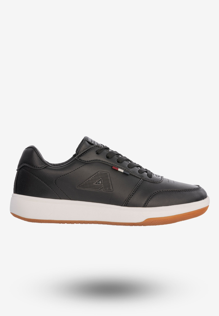 Sneakersy Buty Sportowe Ekoskóra Męskie American Club Czarne TU08/23