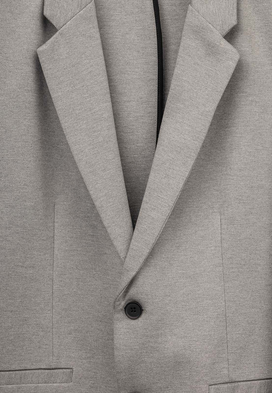 Marynarka Męska Zara Regular Fit Elegancka Klasyczna Na Guziki Szara