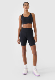 Kolarki Damskie 4F Sportowe Legginsy Spodenki Krótkie Treningowe Czarne 4FWMM00TFSTF080