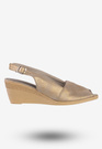 Sandały Damskie Buty Na Koturnie Eleganckie Jezzi Złote MR1638-1