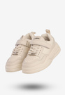 Sneakersy Dziecięce Na Rzepy Buty Sportowe Skórzana Wkładka Apawwa