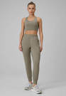 Spodnie Damskie 4F Sportowe Treningowe Szybkoschnące Jogger Oliwkowe 4FWSS26TFTRF1074