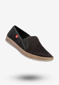 Espadryle Damskie BIG STAR Buty Tenisówki Wsuwane Czarne FF276032
