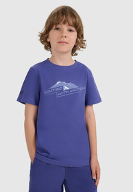 Koszulka Chłopięca 4F T-shirt Z Nadrukiem Granatowy 4FJWAW25TTSHM2404