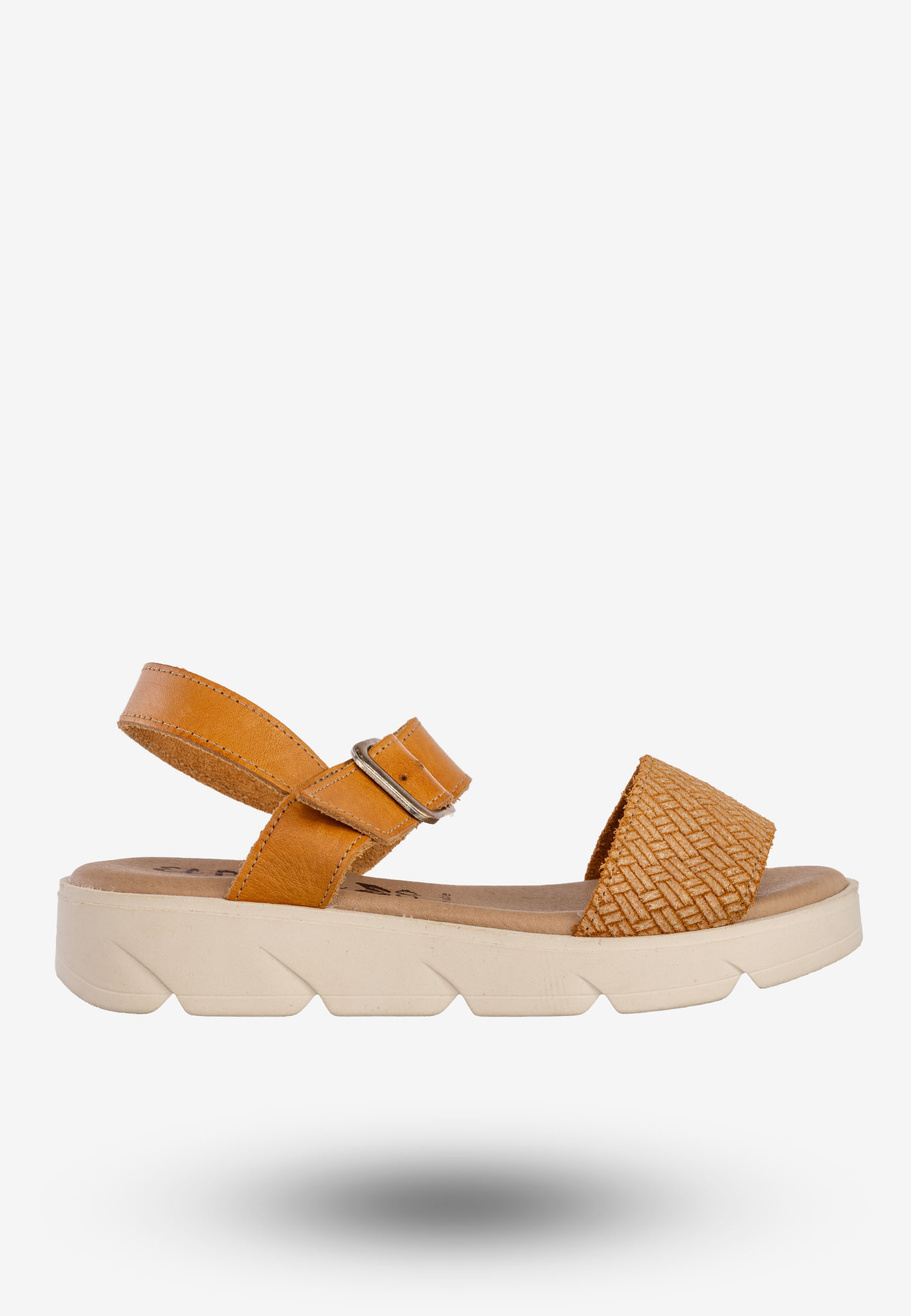 Sandały Damskie Skórzane Buty Letnie Casual Brązowe El Pimpi