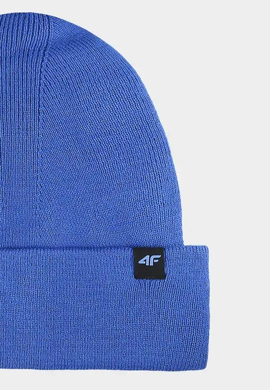 Czapka 4F Zimowa Beanie Uniseks Kobalt 4FWAW25ACAPU556