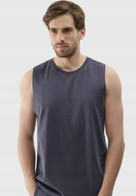 Tank Top Męski 4F Koszulka bez rękawów Sportowa Antracyt 4FWSS25TSLEM121