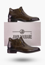 Buty Męskie JOHN DOUBARE Skórzane Botki brązowe H13C-C26