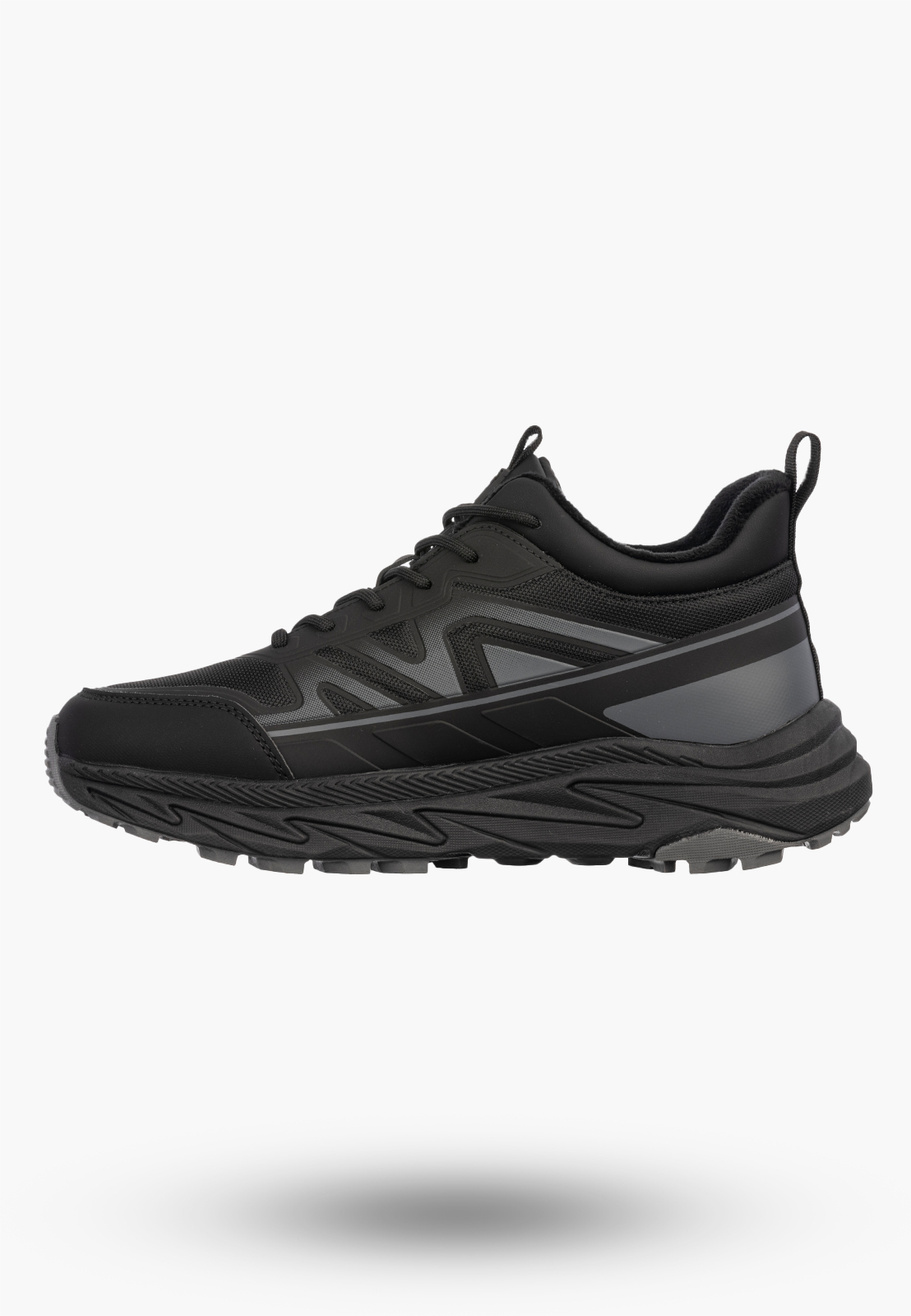 Sneakersy Męskie BIG STAR Ocieplane Półbuty Sportowe Casual Czarne UU174060