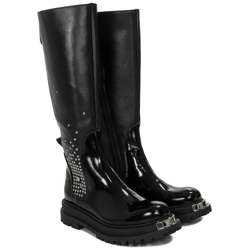Kozaki Damskie Oops Shine Opra Shoes