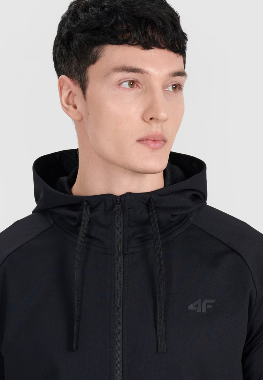 Bluza Męska 4F Rozpinana Sportowa Treningowa Szybkoschnąca Czarna 4FWMM00TFSWM654