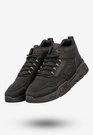 Sneakersy Męskie BIG STAR Buty Sportowe Wysokie Jesień Zima Czarne SS174282