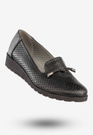 Półbuty Damskie Ekoskóra Buty Eleganckie Jezzi Czarne RMR1628-13