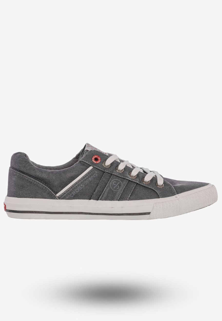 Tenisówki Męskie Trampki Buty Cross Jeans Szary Jeans FF1R4053C