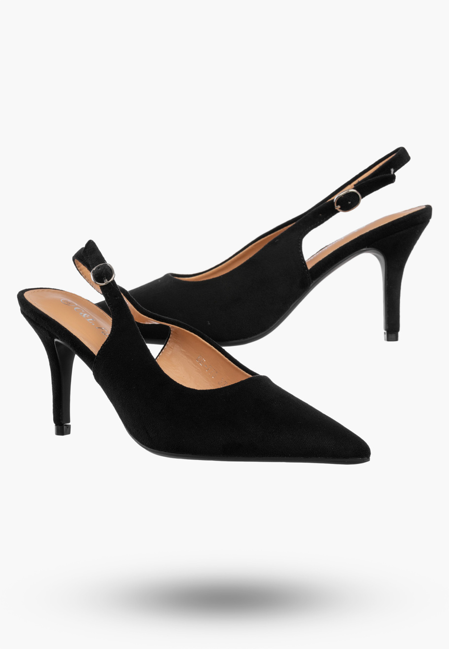 Szpilki Damskie Klasyczne Eleganckie Buty Na Obcasie Czarne