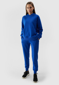 Spodnie Damskie Dresowe 4F Joggery Dresy Sportowe Niebieskie 4FWSS24TTROF606