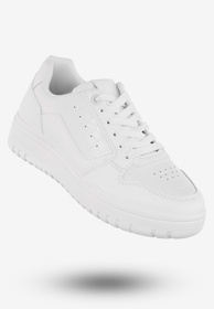 Sneakersy Damskie Ekoskóra Buty Sportowe McBraun Białe PL23263
